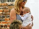 Rod Stewart, Penny Lancasterová a jejich syn Aiden