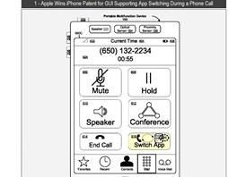 Patent firmy Apple na pepnn hovor bhem telefonovn.