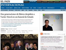 Poetné zahraniní návtvy si viml i panlský El País (23. prosince 2011)