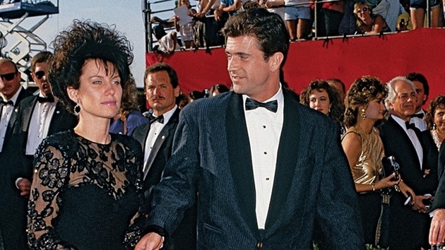 Mel Gibson v roce 1988 se svou tehdejí enou Robyn Moore. 