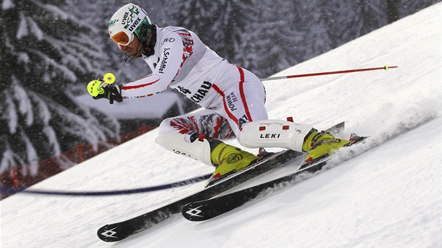 Manfred Pranger pi slalomu ve Flachau