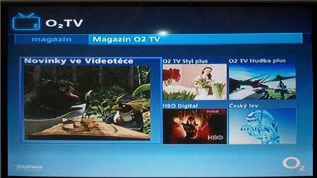 Interaktivní nabídka digitální televize O2 TV