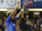 NEJDÍV RADOST... Didier Drogba se sice nejdív radoval z gólu, ale Chelsea
