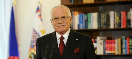Václav Klaus pi novoroním projevu (1. ledna 2012)
