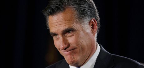 Mitt Romney bhem volebního shromádní v Iow (3. ledna 2011)