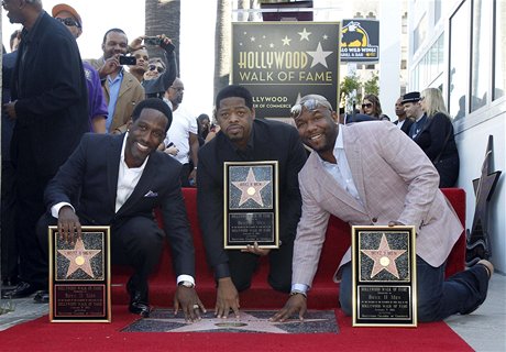 Americká vokální skupina Boyz II Men dostala svou hvzdu na hollywoodském