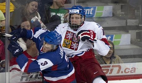 ESKÁ NADJE. Hokejista Radek Faksa (vpravo) se v draftu KHL umístil nejvýe z eských hrá - jako sedmého v poadí si jej vybral Ninkamsk.