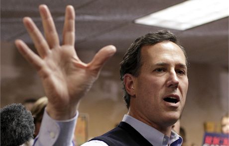 Republikánský kandidát Rick Santorum (1. ledna 2012)