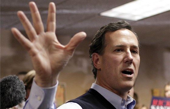 Republikánský kandidát Rick Santorum (1. ledna 2012)