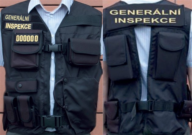 Vzor vest pou�ívaných Generální inspekcí bezpe�nostních sbor�