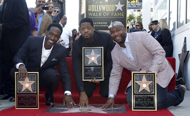 Americká vokální skupina Boyz II Men dostala svou hv�zdu na hollywoodském