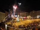 Silvestrovsk plnoc na nmst Svobody v Brn (31.12.2011)