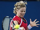 SÍLA. Kim Clijstersová v prbhu utkání s Ivetou Beneovou ve tvrtfinále