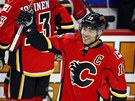 JUBILEUM. Jarome Iginla z Calgary slaví 500. gól v NHL. 
