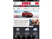 Aplikace MF DNES pro iPhone s aktualizac 