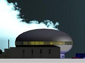 Vizualizace budovy nového hradeckého planetária