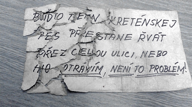 Výhru�ný vzkaz, který dostali majitelé vl�áka v Jihlav�.