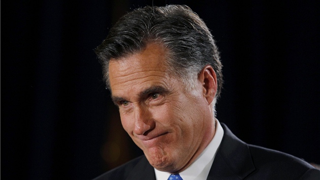 Mitt Romney bhem volebního shromádní v Iow (3. ledna 2011)