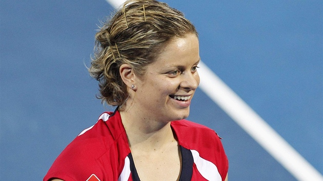 ÚSMV. Kim Clijstersová po zápase s Ivetou Beneovou ve tvrtfinále turnaje v