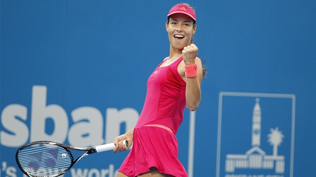Ana Ivanoviová na turnaji v Brisbane