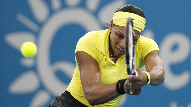 Serena Williamsová na turnaji v Brisbane