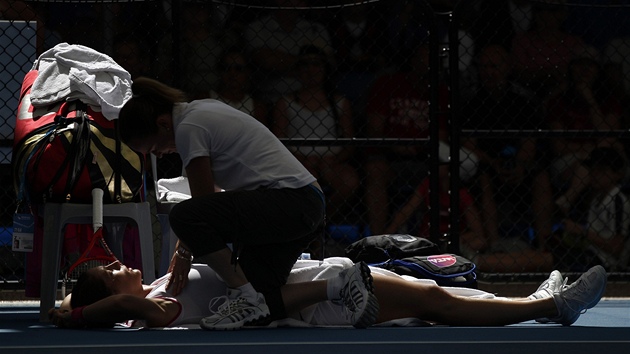 Zdravotní problémy Andrey Petkovicové na turnaji v Brisbane