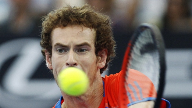 Andy Murray ve finále turnaje v Brisbane. 