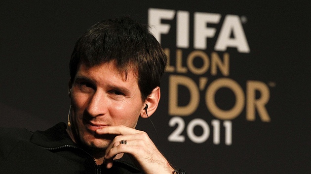 FAVORIT. Lionel Messi na tiskové konferenci ped vyhláením ankety Zlatý mí