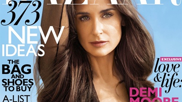 Demi Moore na oblce magaznu Harpers Bazaar (nor 2012)