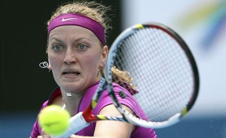 Petra Kvitová ve druhém kole turnaje v Sydney pehrála Rumunku Dulgheruovou.