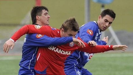 Finále zimní fotbalové Tipsport ligy v roce 2009: Kladno - Brno - Luká Hajník