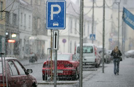 Parkování na námstí T. G. Masaryka ve Dvoe Králové nad Labem