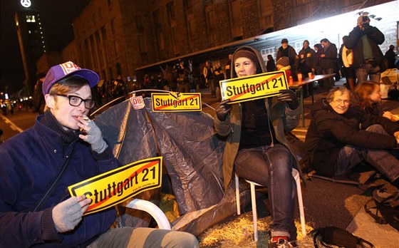 Protesty proti novému nádraí ve Stuttgartu (13. ledna 2011)