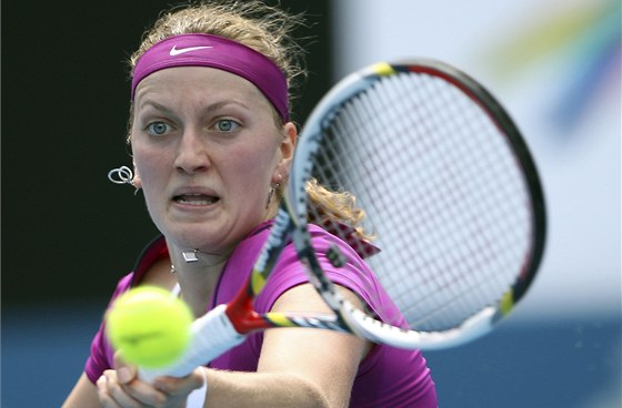 Petra Kvitová ve druhém kole turnaje v Sydney pehrála Rumunku Dulgheruovou.