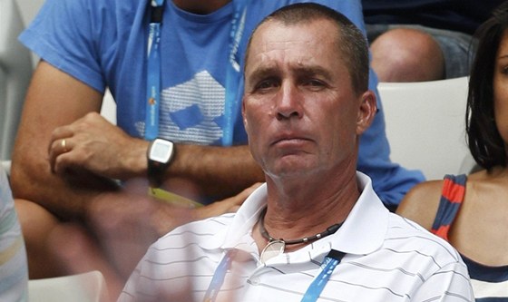 Ivan Lendl jako trenér Andyho Murrayho v hledišti Australian Open,