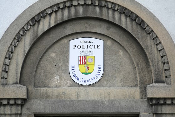 Sluebna Mstské policie v Hluboké nad Vltavou.