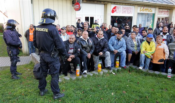 Reakce rotavských Rom na ohláenou demonstraci Dlnické strany sociální