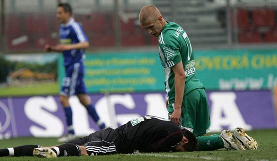 Dmitrij Lencevi v dresu Bohemians Praha