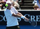 BEZ PROBLM. Tom Berdych zvldl vstup do Australian Open bez zavhn.