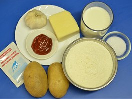 Ingredience potebn na ppravu bramborovch lango