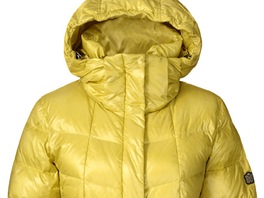 zářivě žlutý prošívaný kabát ze sportovní kolekce Weekend by MaxMara