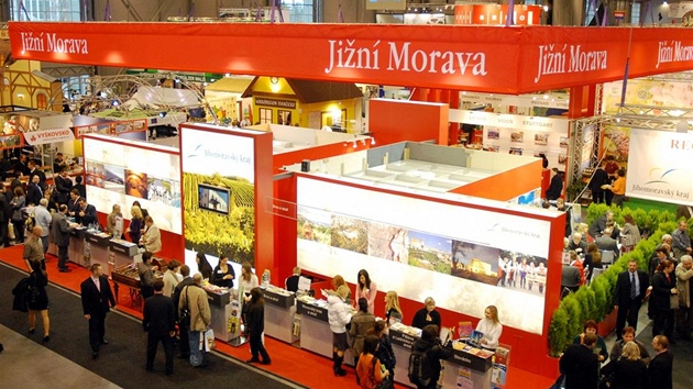 Expozice jin Moravy na cestovatelskm veletrhu Regiontour v pavilonu P brnnskho vstavit