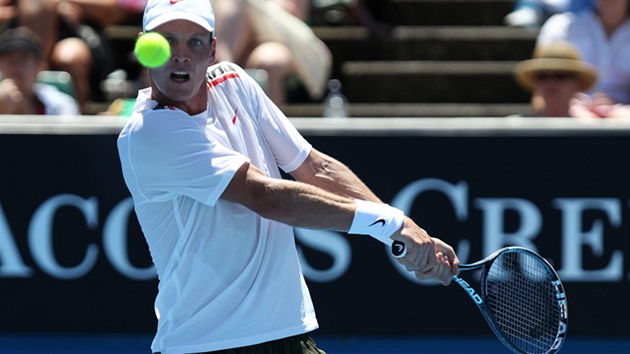 BEZ PROBLÉM. Tomá Berdych zvládl vstup do Australian Open bez zaváhání.