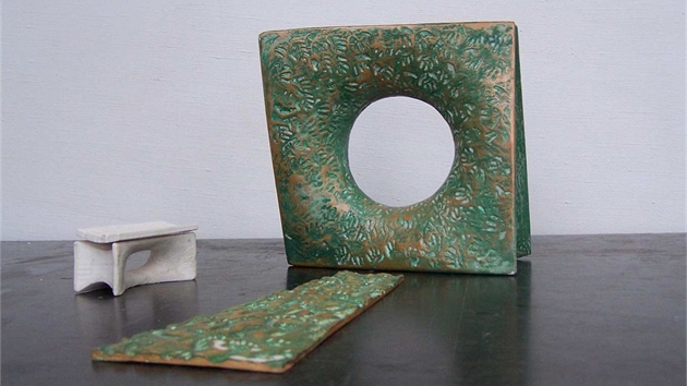 Model Brány �asu, která má stát na K�i�íkov� nám�stí v Tábo�e.