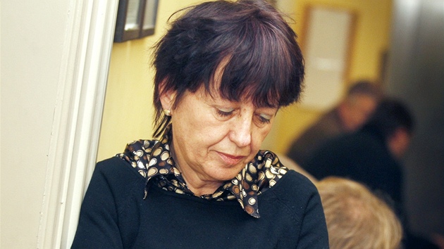 Vdova po zesnulm motocyklistovi Olga Rotreklov u soudu