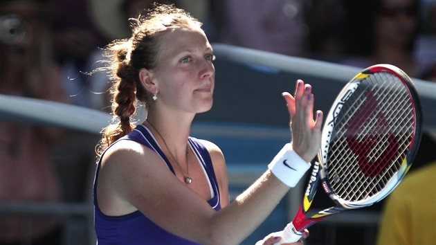 POTLESK NA STRUNY. Petra Kvitová ve druhém kole Australian Open. 