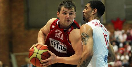 Nymburtí basketbalisté si poradili s litevským týmem Lietuvos Rytas. Na snímku