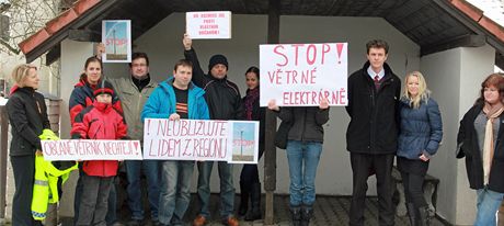 Obyvatelé stedoeských Kozmic odmítají výstavbu vtrné elektrárny. Ilustraní foto