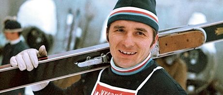 Skokan na lyích Jií Raka na MS 1970.