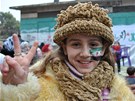 Syrská holika na demonstraci proti reimu Baára Asada (25. ledna 2012)